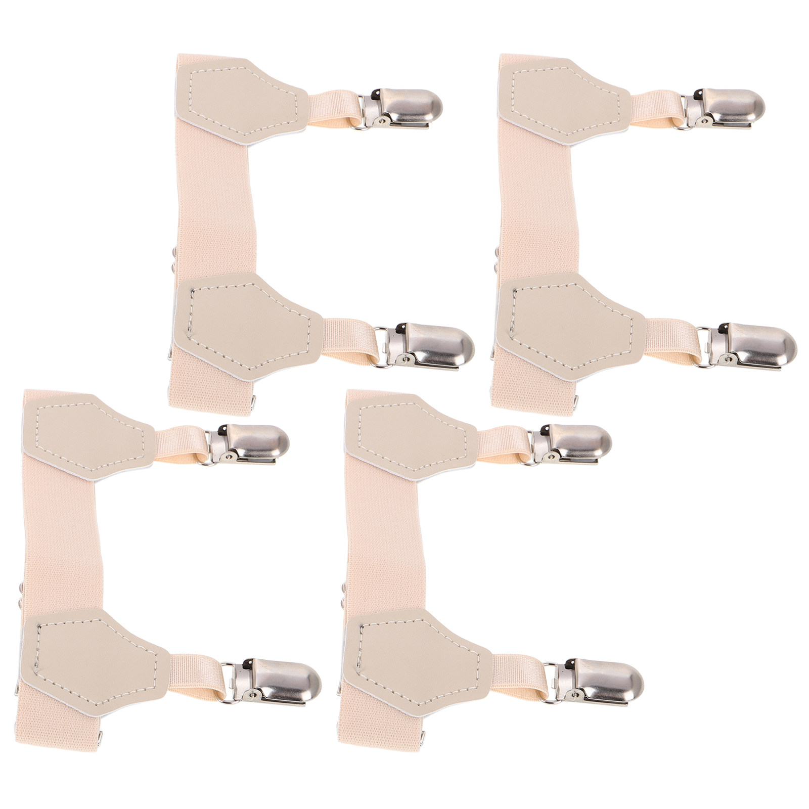 Men'S Formal Wear With Suspenders - 4 ชิ้น สายรัดถุงเท้าผู้ชาย ปรับได้ ยืดหยุ่น ไม่ลื่น