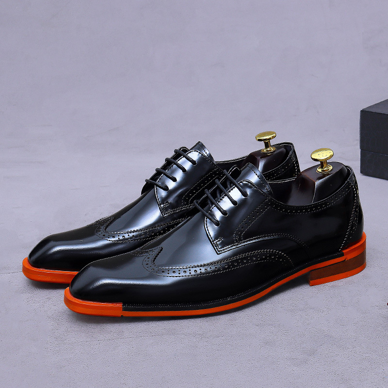 Formal Men Daily Wear Footwear - รองเท้าหนังแท้ผู้ชายแบบอ็อกซ์ฟอร์ด หุ้มข้อต่ำ คุณภาพสูง สำหรับใส่ทำงานหรือในโอกาสทางการ ใส่สบาย เหมาะสำหรับใส่ลำลองในออฟฟิศหรือใส่ทุกวัน