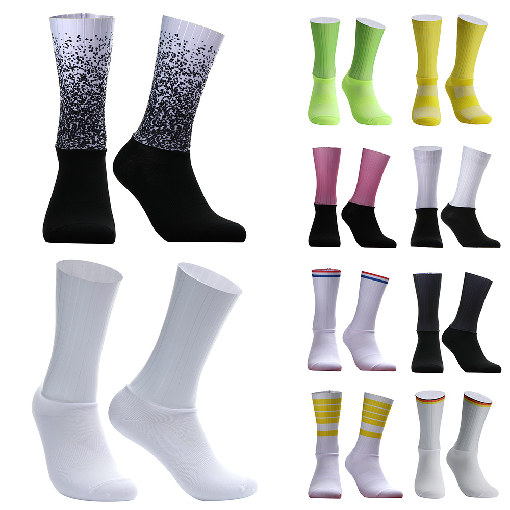 Sock Garter Men - ถุงเท้าซิลิโคนกันลื่นถุงเท้าขี่จักรยานสำหรับผู้ชายถุงเท้าขี่จักรยานกีฬาจักรยานสำหรับฤดูร้อน