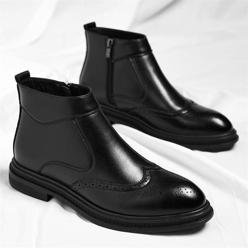 รองเท้าบูทหุ้มข้อสูงสำหรับผู้ช - Men Formal Wear With Boots บทวิจารณ์และราคา