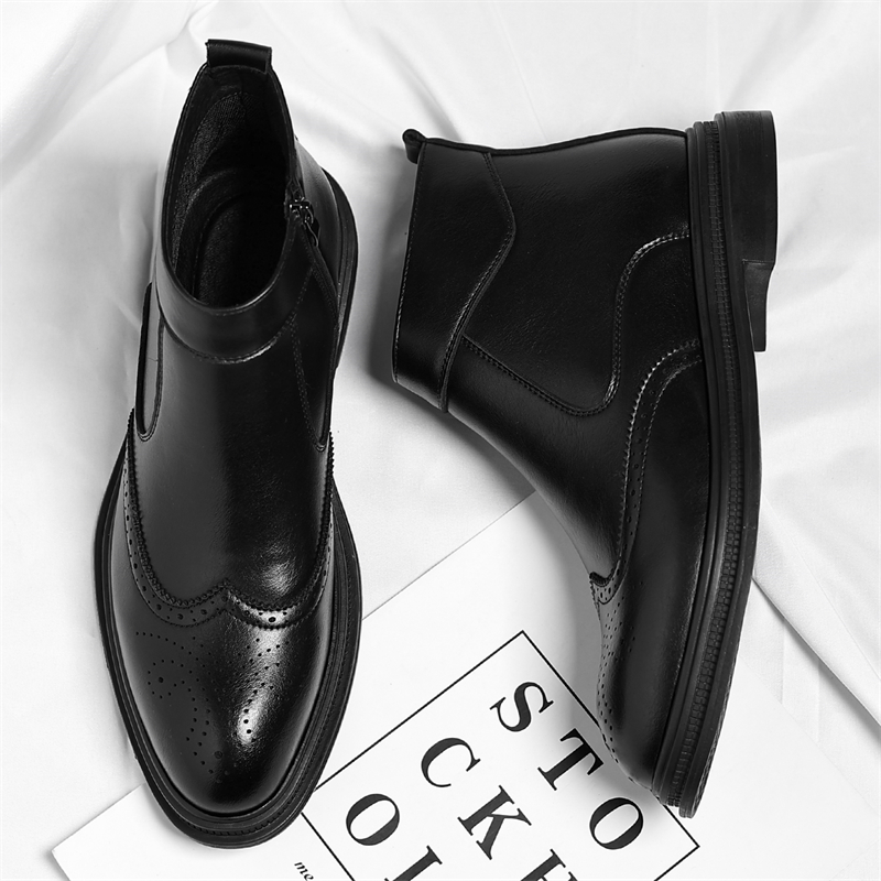 รองเท้าบูทหุ้มข้อสูงสำหรับผู้ช - Men Formal Wear With Boots บทวิจารณ์และราคา