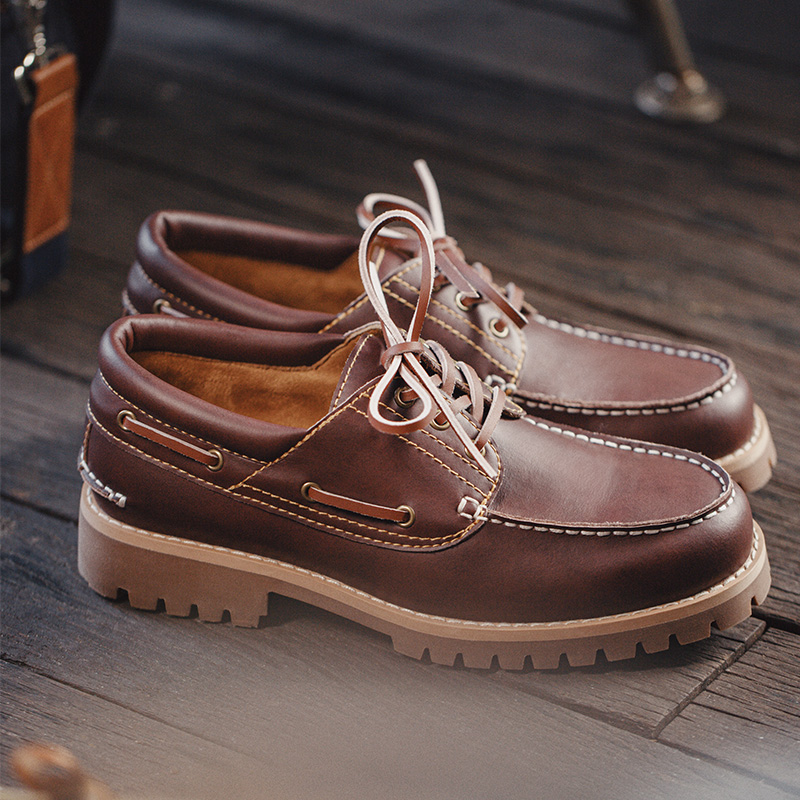 รองเท้าผู้ชายสไตล์วินเทจแบบผูก - Men Formal Wear With Boots บทวิจารณ์และราคา