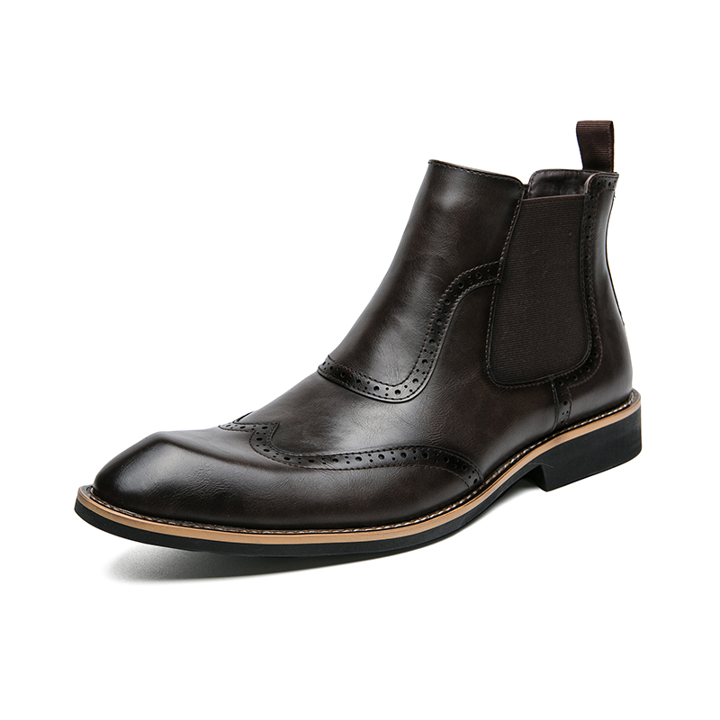 รองเท้าบูทเชลซีแฟชั่นผู้ชายสไต - Men Formal Wear With Boots บทวิจารณ์และราคา