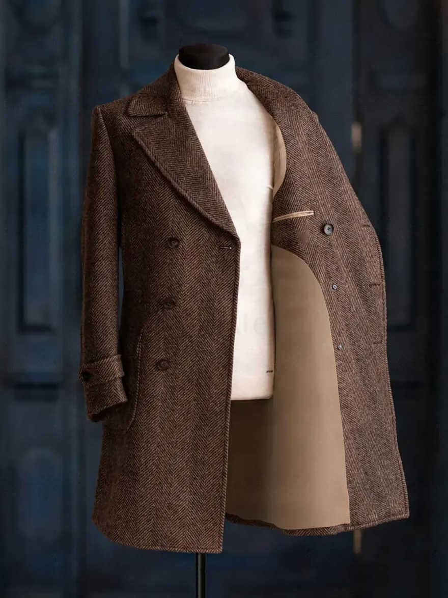 เสื้อโค้ทผู้ชายลายก้างปลาแบบโม - Men Formal Wear Modern บทวิจารณ์และราคา