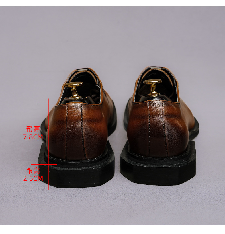 รองเท้าอ็อกซ์ฟอร์ดหนังแท้ หัวเ - Formal Men Daily Wear Footwear บทวิจารณ์และราคา