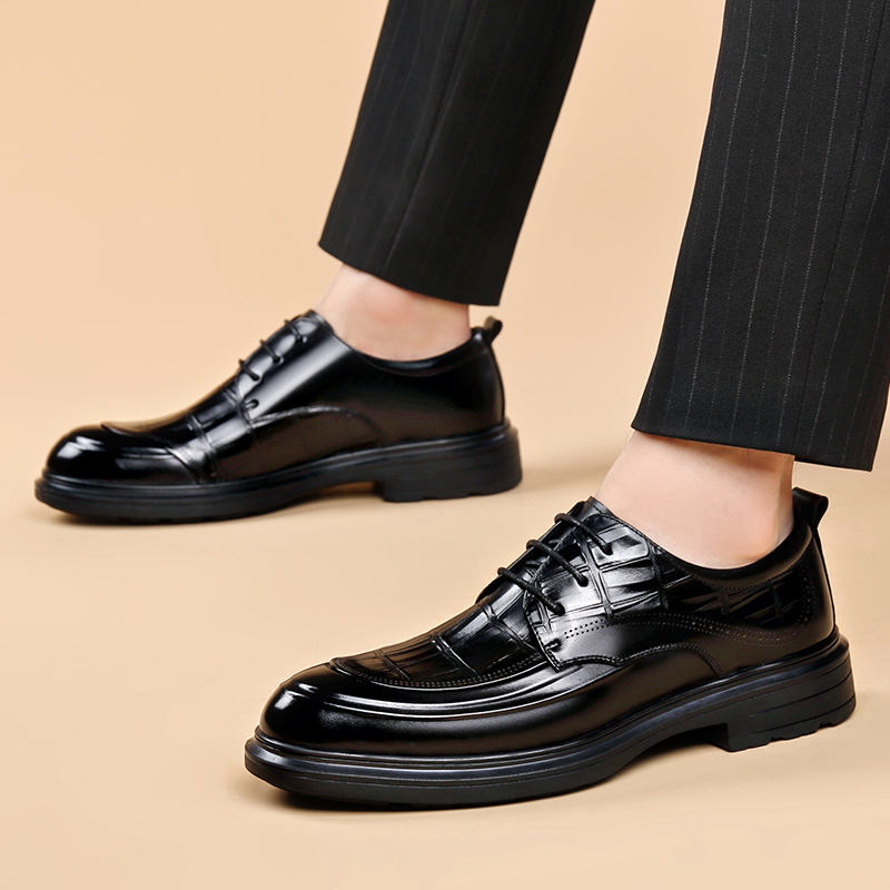 รองเท้าหนังสำหรับผู้ชาย ดีไซน์ - Formal Men Daily Wear Footwear บทวิจารณ์และราคา