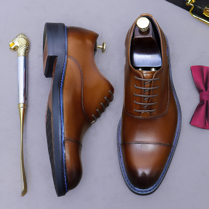 รองเท้าอ็อกซ์ฟอร์ดหนังแท้แบบผู - Formal Men Daily Wear Footwear บทวิจารณ์และราคา